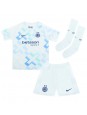 Inter Milan Alessandro Bastoni #95 Bortedraktsett Barn 2025-26 Korte ermer (+ bukser)